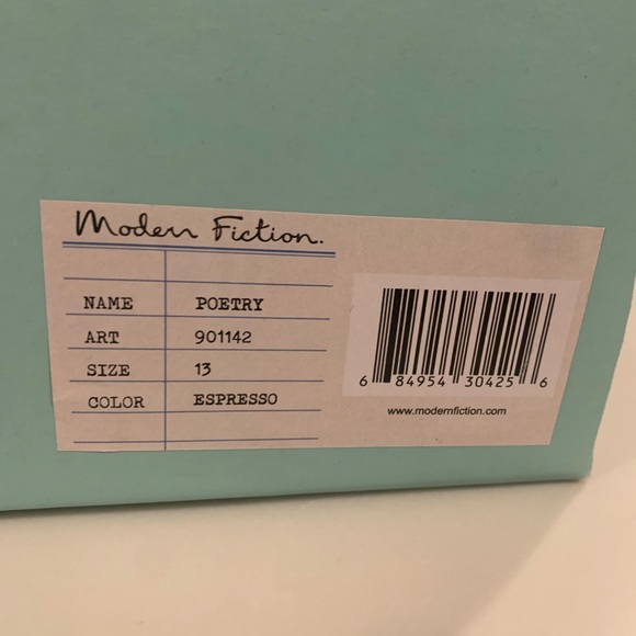 Modern Fiction Mens Poetry Brown Espresso Boot Size 13 - Picture 8 of 10